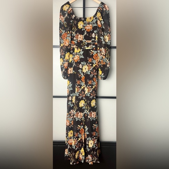 NWT VERONICA BEARD Avani wrap-effect floral-print silk-chiffon maxi dress Size 0 - Picture 11 of 11